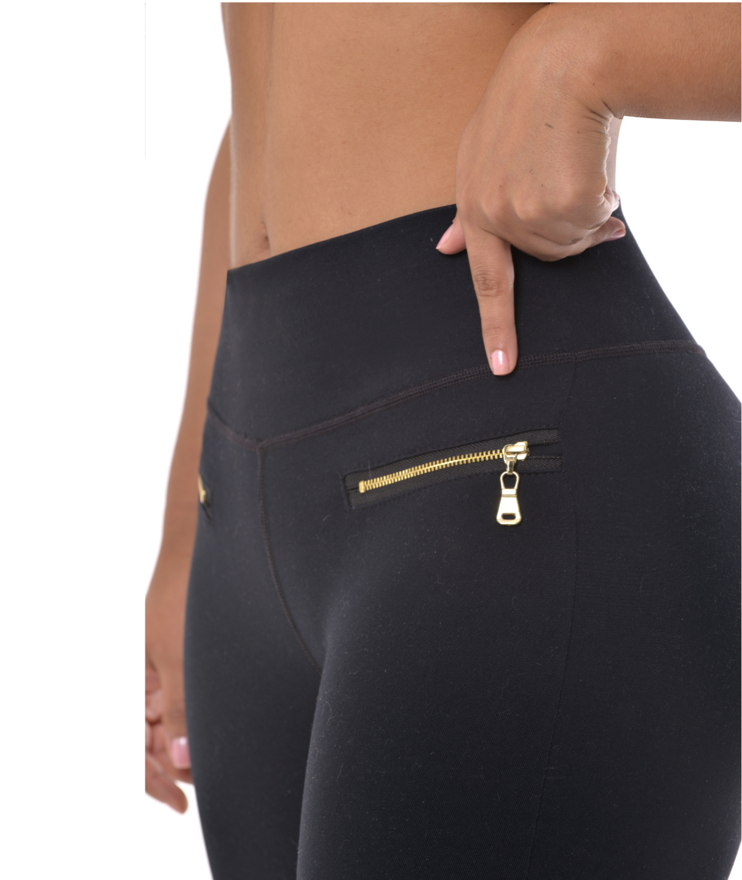 2015 Leggins with Zipper and Internal Faja